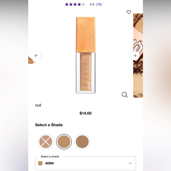 URBAN DECAY STAY NAKED CONCEALER 0.08 oz TRAVEL SIZE - Picture 2 of 2